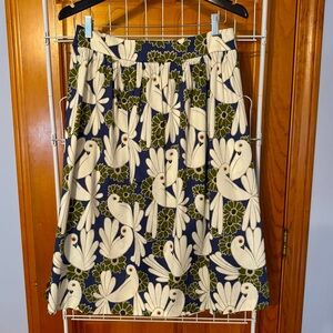 Ann Taylor A-line dove 🕊️ pattern skirt